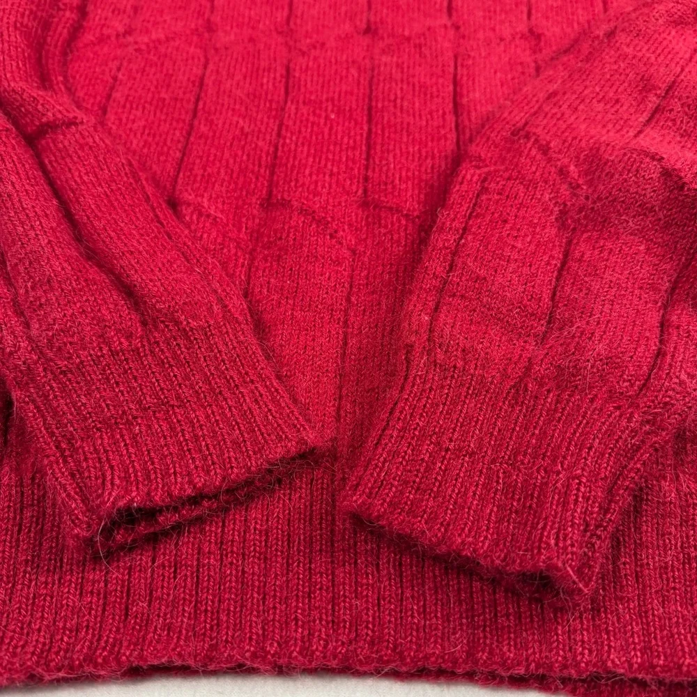 Peruvian Connection Women's‎ Alpaca Wool Sweater Red Medium